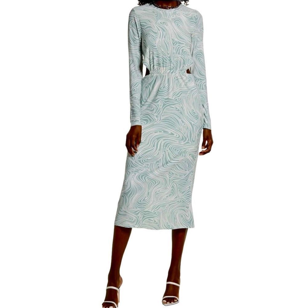 Open Edit Long Sleeve Side Cut Out Sexy Dress